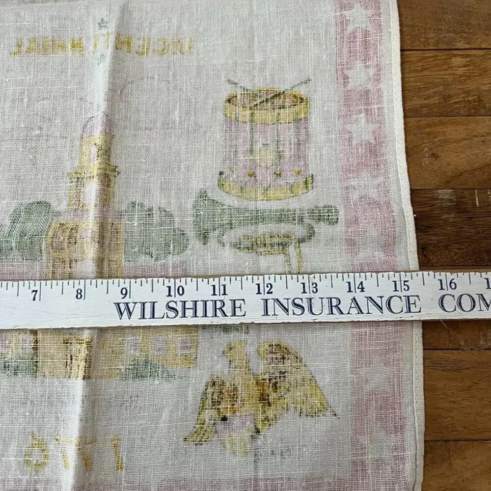 Vintage Bicentennial Linen Kitchen Towel 26